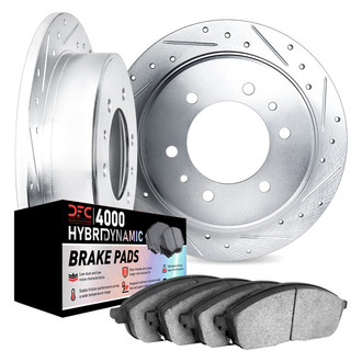 DFC® - Drilled and Slotted Rear Brake Kit with 4000 HybriDynamic Brake Pads