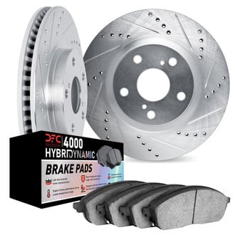 DFC® - Drilled and Slotted Brake Kit with 4000 HybriDynamic Brake Pads