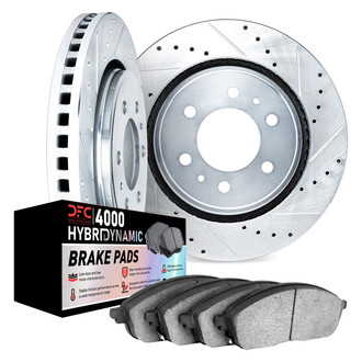 DFC® - Drilled and Slotted Front Brake Kit with 4000 HybriDynamic Brake Pads