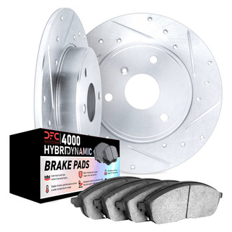DFC® - Drilled and Slotted Front Brake Kit with 4000 HybriDynamic Brake Pads