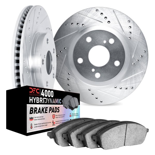 DFC® - Drilled and Slotted Front Brake Kit with 4000 HybriDynamic Brake Pads