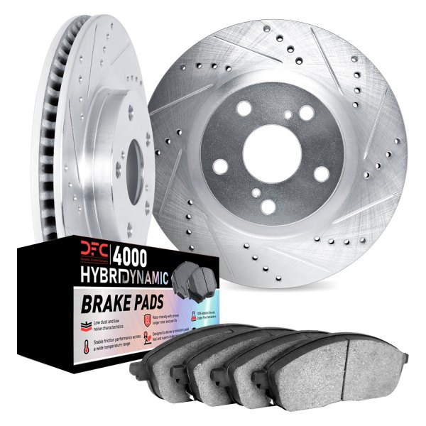 DFC® - Drilled and Slotted Rear Brake Kit with 4000 HybriDynamic Brake Pads