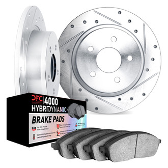 DFC® - Drilled and Slotted Rear Brake Kit with 4000 HybriDynamic Brake Pads