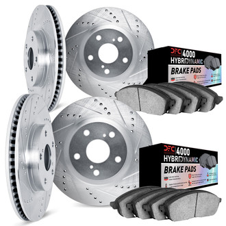 DFC® - Drilled and Slotted Brake Kit with 4000 HybriDynamic Brake Pads