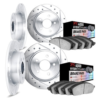 DFC® - Drilled and Slotted Front and Rear Brake Kit with 4000 HybriDynamic Brake Pads