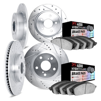 DFC® - Drilled and Slotted Front and Rear Brake Kit with 4000 HybriDynamic Brake Pads