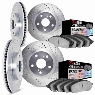 DFC® - Drilled and Slotted Brake Kit with 4000 HybriDynamic Brake Pads
