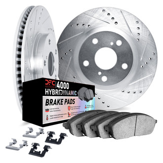 DFC® - Drilled and Slotted Front Brake Kit with 4000 HybriDynamic Brake Pads