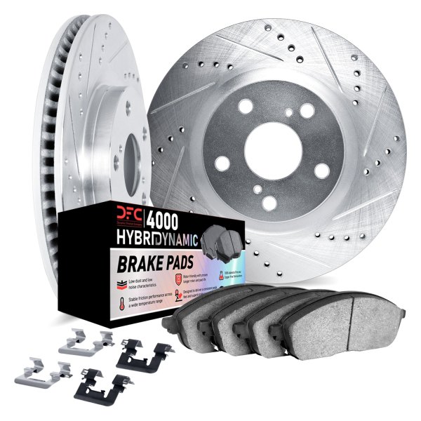 DFC® - Drilled and Slotted Front Brake Kit with 4000 HybriDynamic Brake Pads