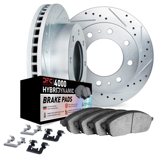 DFC® - Drilled and Slotted Front Brake Kit with 4000 HybriDynamic Brake Pads