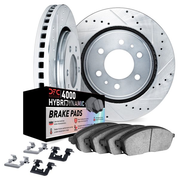 DFC® - Drilled and Slotted Front Brake Kit with 4000 HybriDynamic Brake Pads