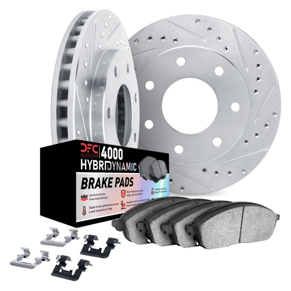 DFC® - Drilled and Slotted Front Brake Kit with 4000 HybriDynamic Brake Pads