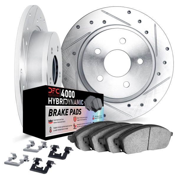 DFC® - Drilled and Slotted Rear Brake Kit with 4000 HybriDynamic Brake Pads