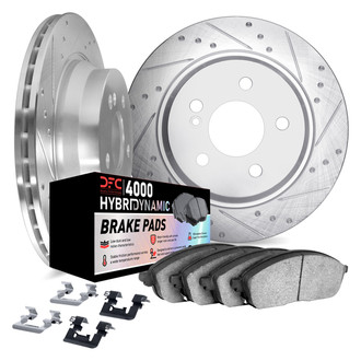 DFC® - Dimpled and Slotted Brake Kit with 4000 HybriDynamic Brake Pads