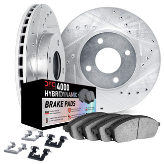 DFC® - Drilled and Slotted Brake Kit with 4000 HybriDynamic Brake Pads