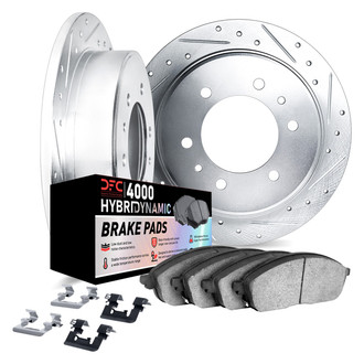 DFC® - Drilled and Slotted Rear Brake Kit with 4000 HybriDynamic Brake Pads