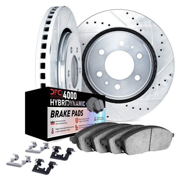 DFC® - Drilled and Slotted Rear Brake Kit with 4000 HybriDynamic Brake Pads