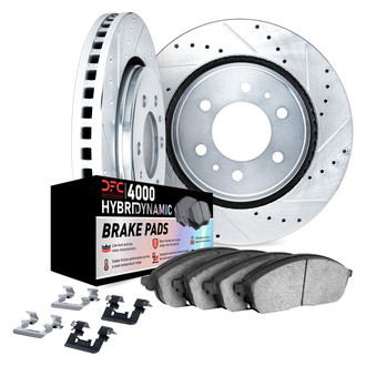DFC® - Drilled and Slotted Front Brake Kit with 4000 HybriDynamic Brake Pads