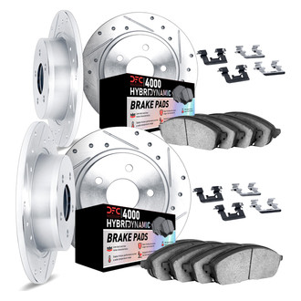 DFC® - Drilled and Slotted Front and Rear Brake Kit with 4000 HybriDynamic Brake Pads