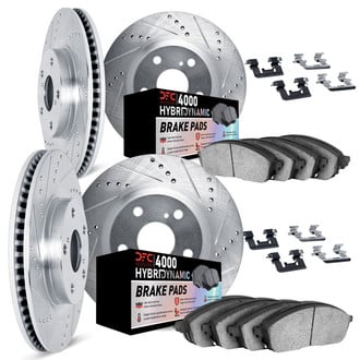 DFC® - Drilled and Slotted Brake Kit with 4000 HybriDynamic Brake Pads