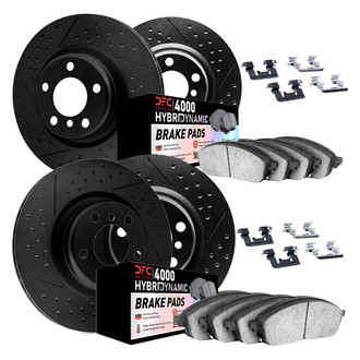 DFC® - Dimpled and Slotted Brake Kit with 4000 HybriDynamic Brake Pads