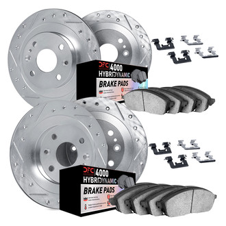 DFC® - Drilled and Slotted Brake Kit with 4000 HybriDynamic Brake Pads