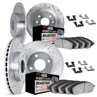 DFC® - Drilled and Slotted Brake Kit with 4000 HybriDynamic Brake Pads