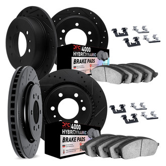 DFC® - Drilled and Slotted Brake Kit with 4000 HybriDynamic Brake Pads