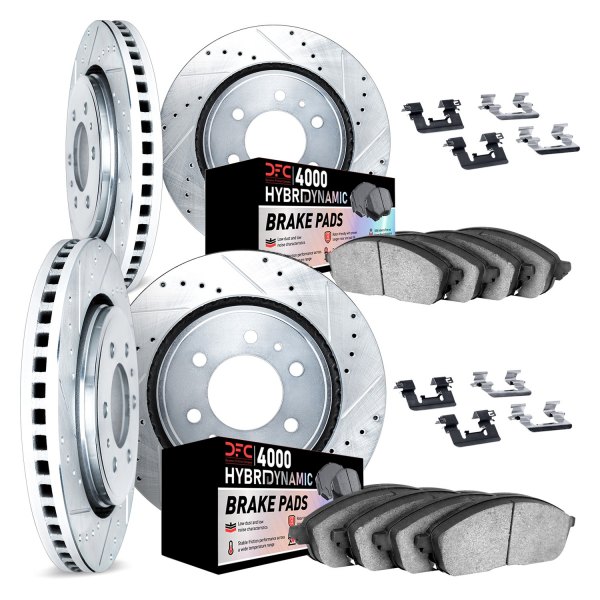 DFC® - Drilled and Slotted Front and Rear Brake Kit with 4000 HybriDynamic Brake Pads