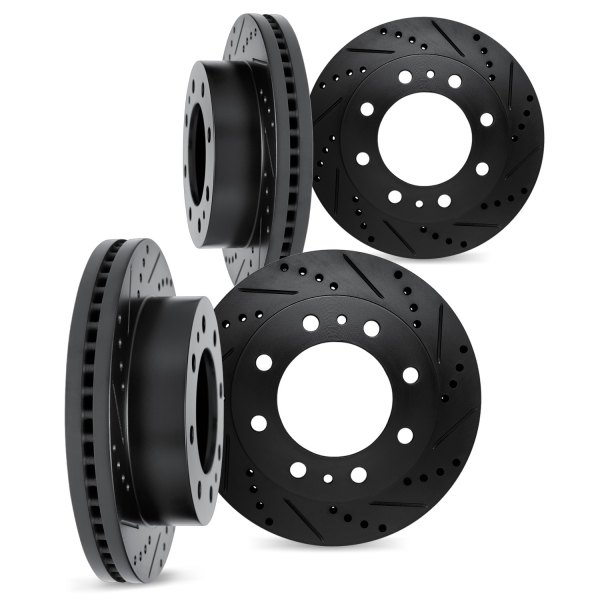 DFC® - Premium Drilled and Slotted Front and Rear Brake Rotor Set