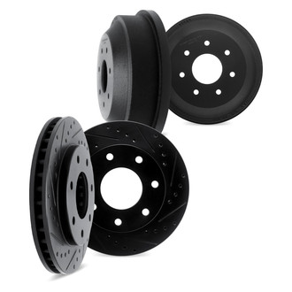 DFC® - Premium Drilled and Slotted Front and Rear Brake Rotor Set