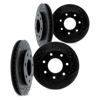 DFC® - Premium Drilled and Slotted Front and Rear Brake Rotor Set