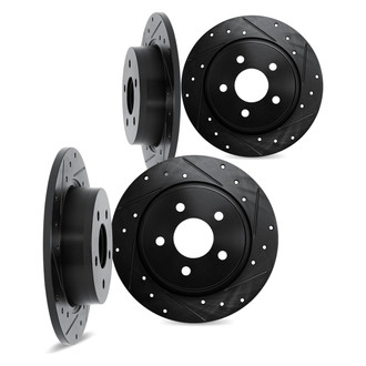 DFC® - Premium Drilled and Slotted Front and Rear Brake Rotor Set