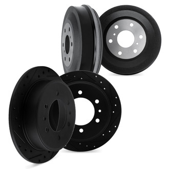 DFC® - Premium Drilled and Slotted Front and Rear Brake Rotor Set