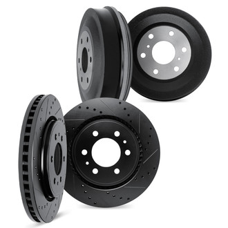 DFC® - Premium Drilled and Slotted Front and Rear Brake Rotor Set