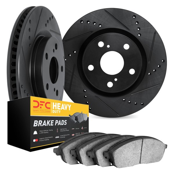 DFC® - Drilled and Slotted Rear Brake Kit with Heavy Duty Brake Pads