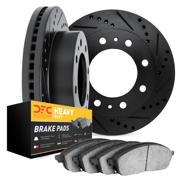 DFC® - Drilled and Slotted Front Brake Kit with Heavy Duty Brake Pads