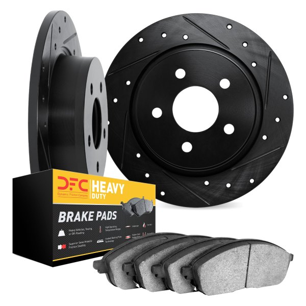 DFC® - Drilled and Slotted Rear Brake Kit with Heavy Duty Brake Pads