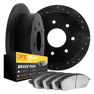 DFC® - Drilled and Slotted Rear Brake Kit with Heavy Duty Brake Pads