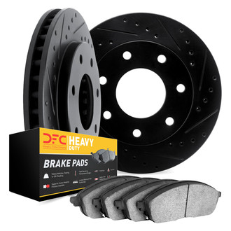 DFC® - Drilled and Slotted Front Brake Kit with Heavy Duty Brake Pads