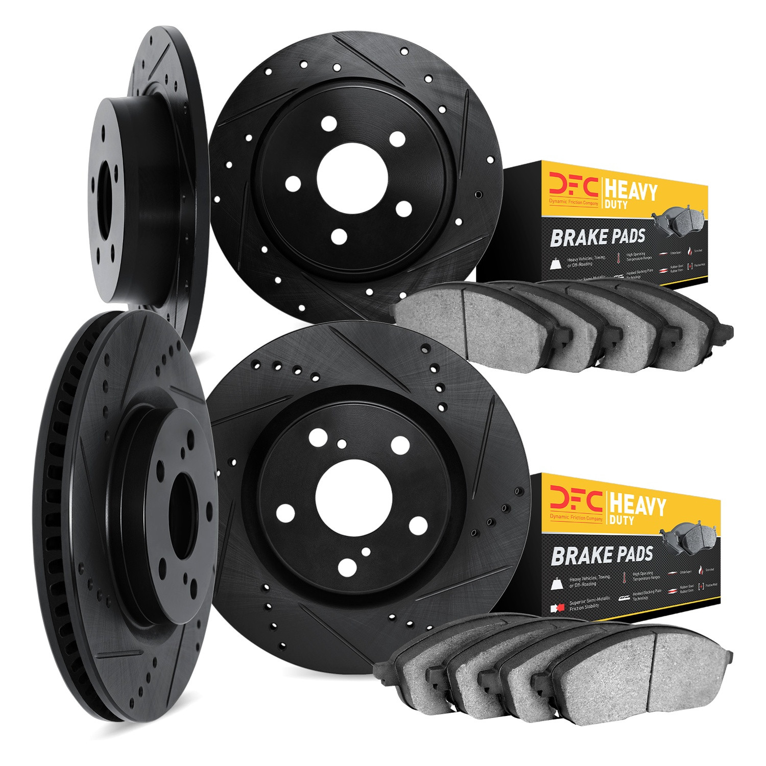 Dynamic Friction Company® 8204-54001 - Drilled and Slotted Front
