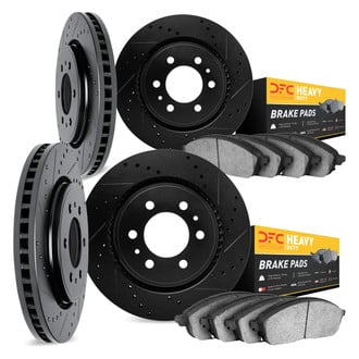 DFC® - Drilled and Slotted Front and Rear Brake Kit with Heavy Duty Brake Pads