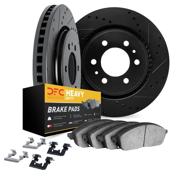 DFC® - Drilled and Slotted Rear Brake Kit with Heavy Duty Brake Pads