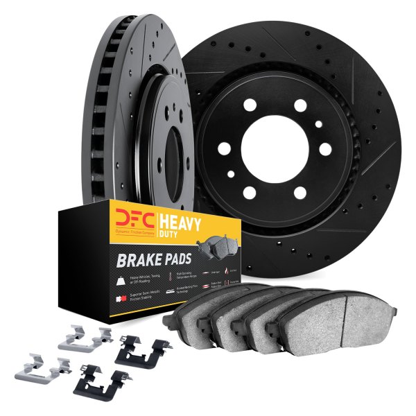 DFC® - Drilled and Slotted Rear Brake Kit with Heavy Duty Brake Pads