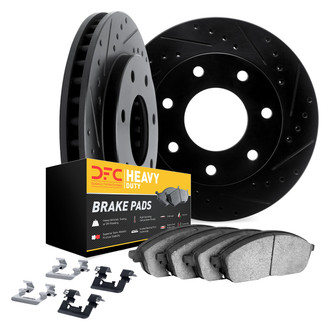 DFC® - Drilled and Slotted Rear Brake Kit with Heavy Duty Brake Pads