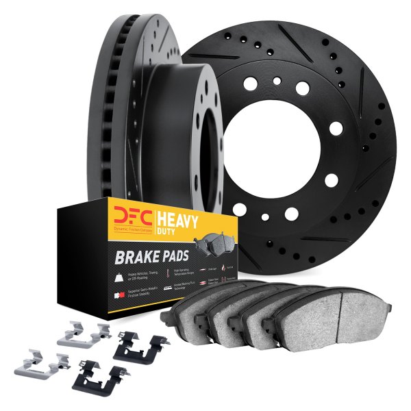 DFC® - Drilled and Slotted Front Brake Kit with Heavy Duty Brake Pads