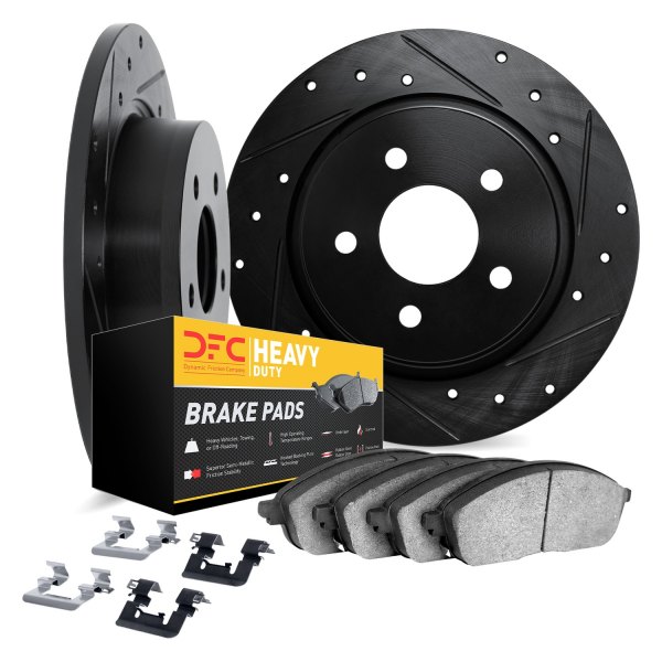 DFC® - Drilled and Slotted Rear Brake Kit with Heavy Duty Brake Pads