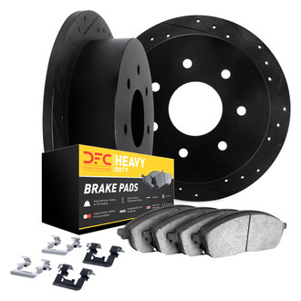 DFC® - Drilled and Slotted Rear Brake Kit with Heavy Duty Brake Pads