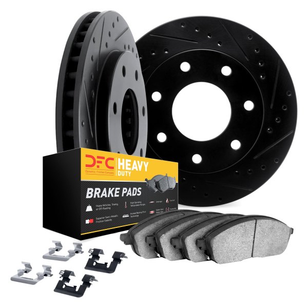 DFC® - Drilled and Slotted Front Brake Kit with Heavy Duty Brake Pads