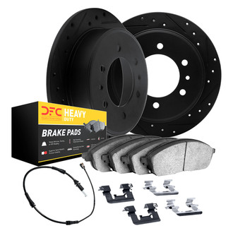 DFC® - Drilled and Slotted Rear Brake Kit with Heavy Duty Brake Pads